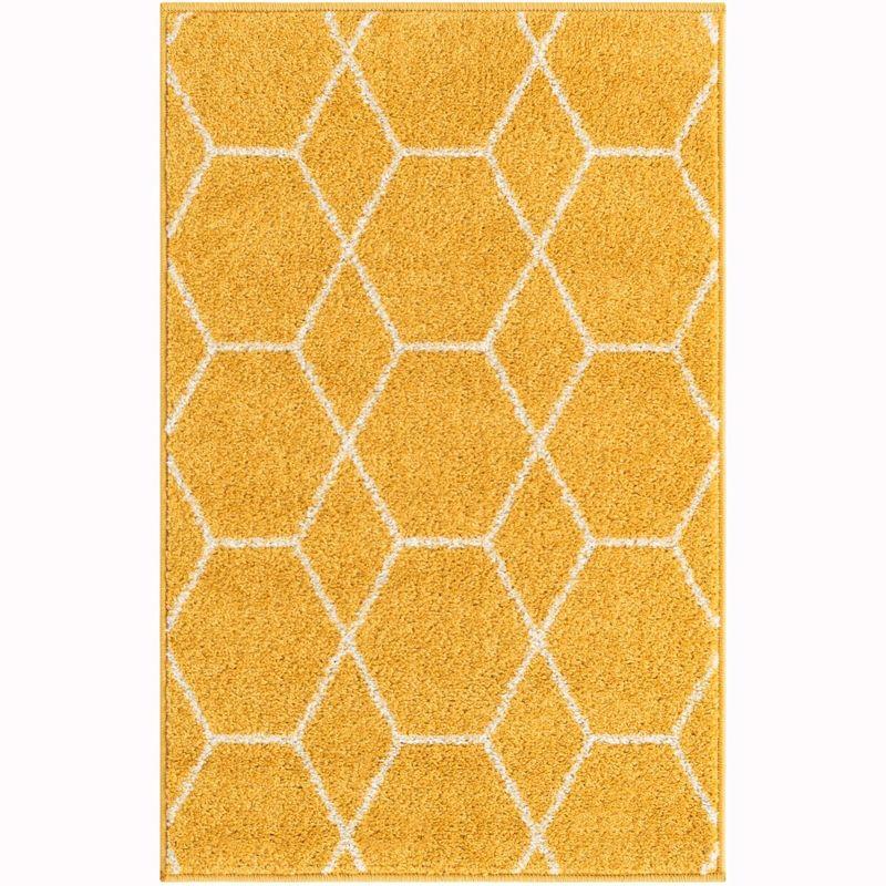 Unique Loom Trellis Frieze Geometric Trellis Indoor Woven Area Rug