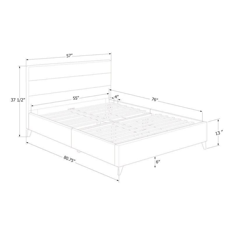 Maliza Upholstered Complete Platform Bed