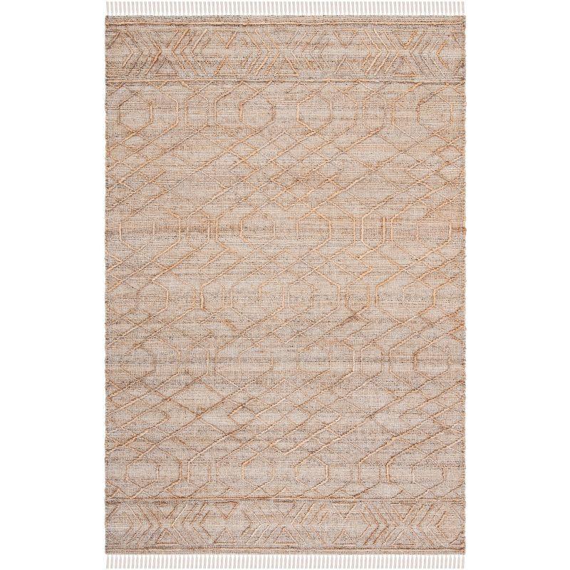 Natural Fiber NFB407 Hand Loomed Indoor Area Rug - Natural/Beige - 8'x10' - Safavieh