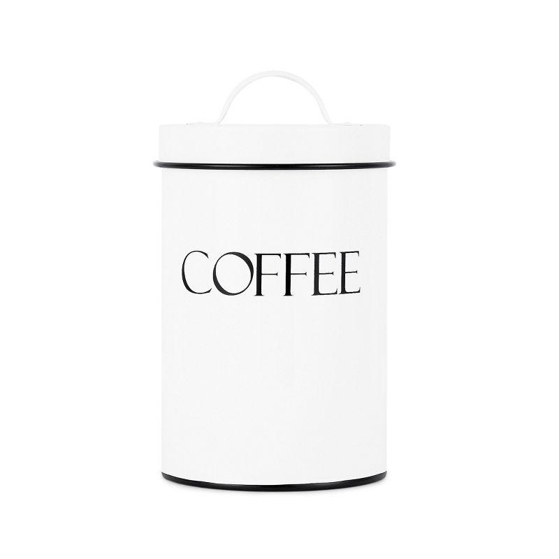 Outshine Co Outshine Farmhouse Nesting Kitchen Canister Set Perfect for Flour Coffee Tea Sugar (Set of 4)