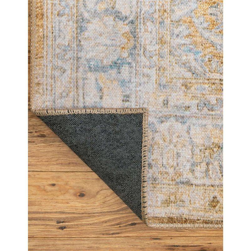 Unique Loom 3' 6 x 5' 6 Thaddeus Timeless Yellow Rectangle Area Rug