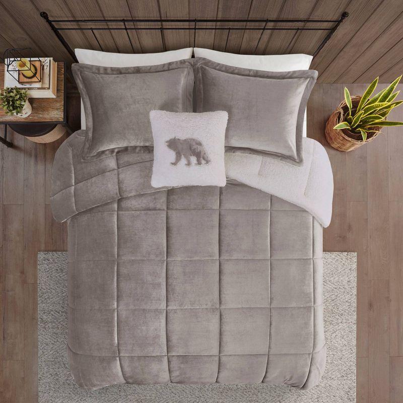 Woolrich Alton Plush to Faux Shearling Down Alternative Comforter Set