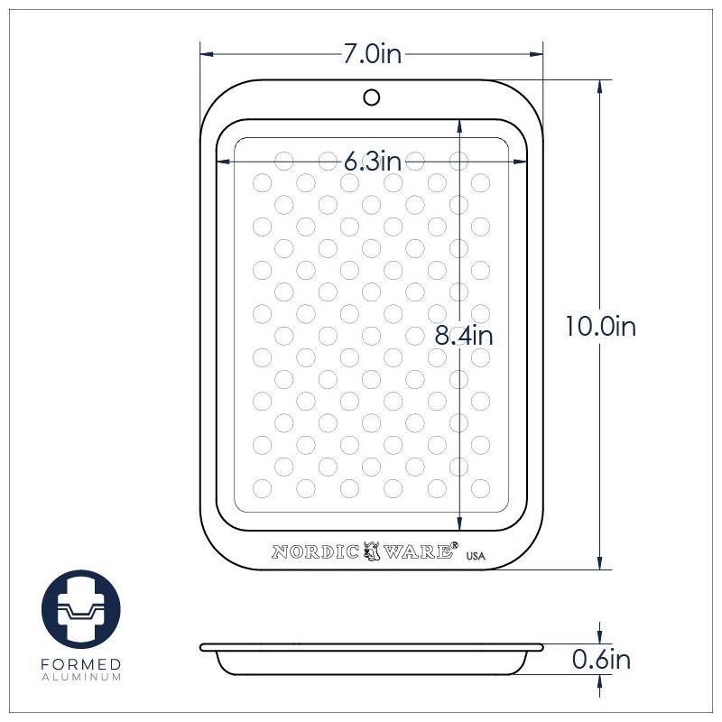 Compact Aluminum Non-Stick Oven Crisping Tray