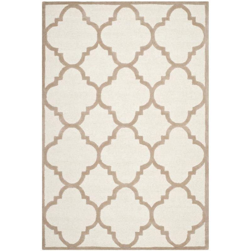 Cambridge CAM140 Tufted Indoor Area Rug - Ivory/Beige - 6'x9' - Safavieh