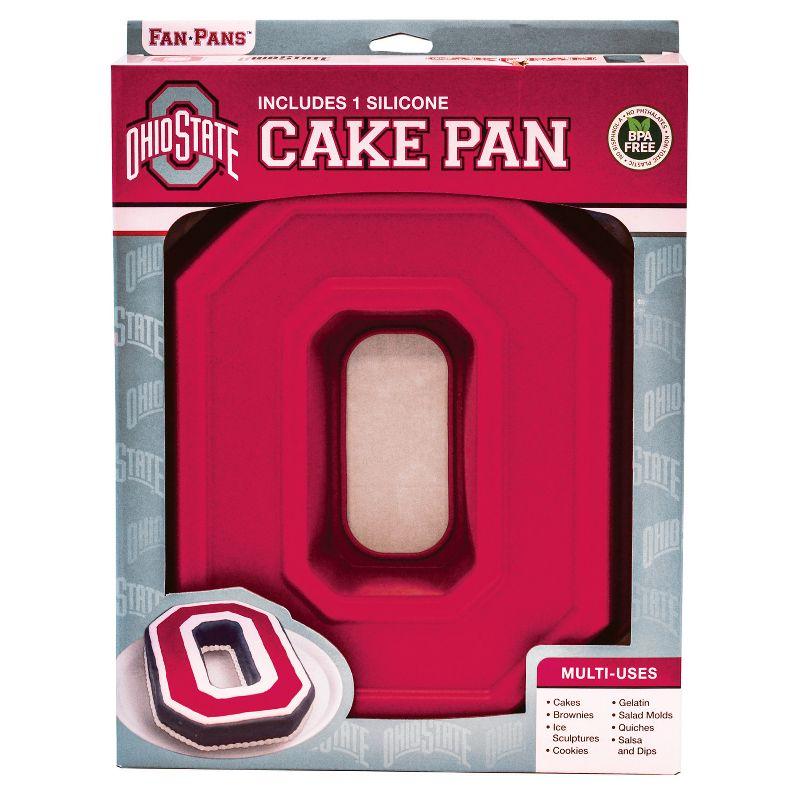 MasterPieces FanPans NCAA Ohio State Buckeyes Team Logo Silicone Cake Pan.