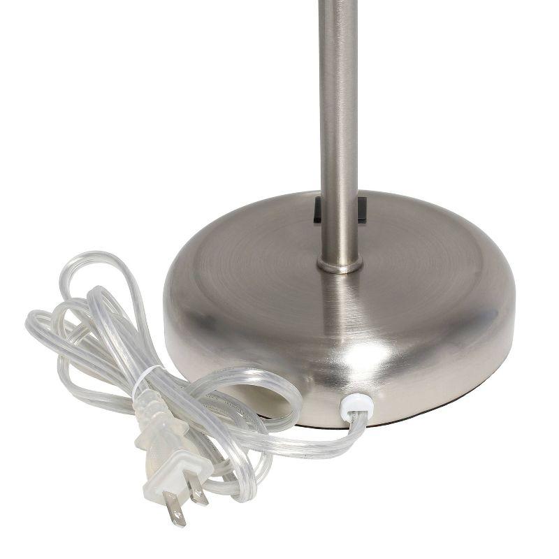Creekwood Home 19.5" Bedside USB Port Feature Metal Table Desk Lamp: No Assembly, ETL Listed