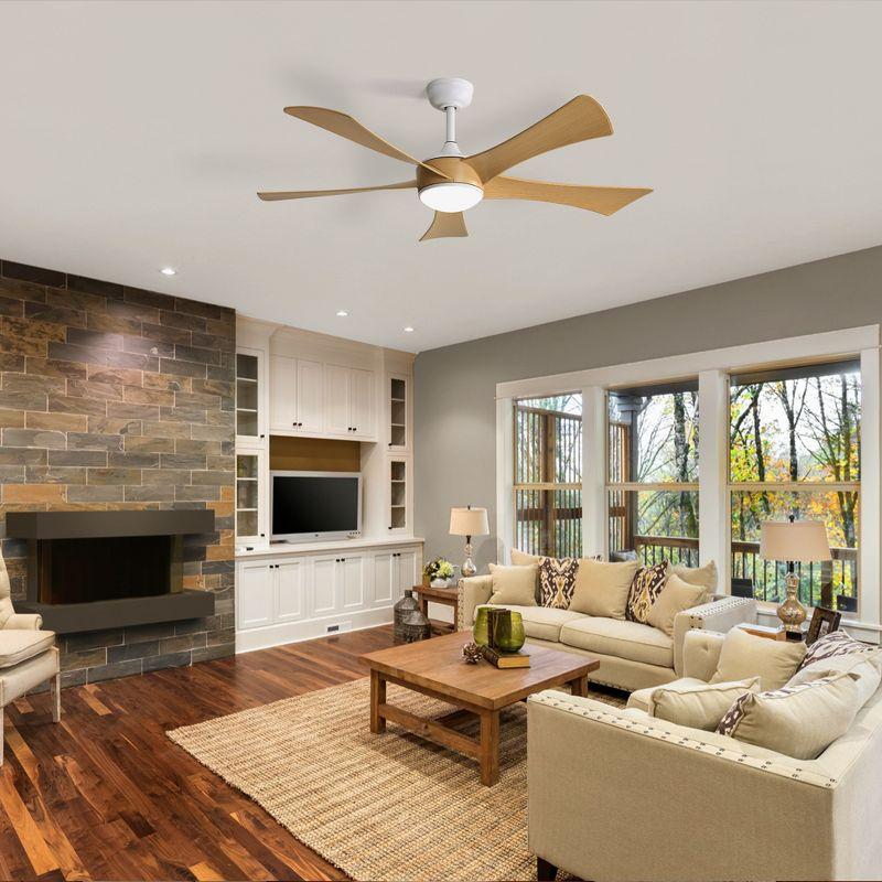 Sofucor 52'' Ceiling Fans with Lights and Remote for Living Room Patio