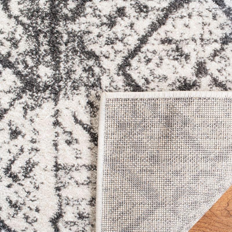 Adirondack ADR111 Machine Made Indoor Area Rug - Silver/Black - 5'-1"x7'-6" - Safavieh