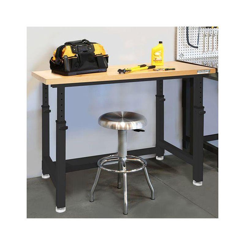 Seville Classics UltraHD Adjustable Height Workbench, 48" W x 24" D x 28.5" - 42" H