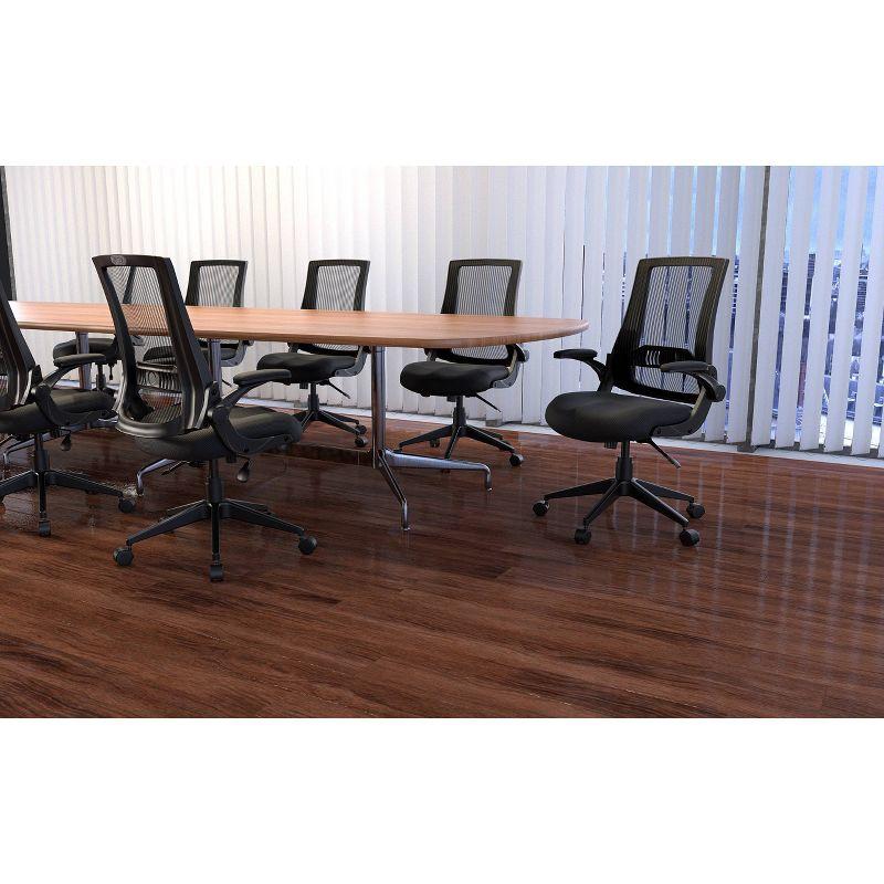 Black Mesh High Back Swivel Task Chair with Adjustable Arms