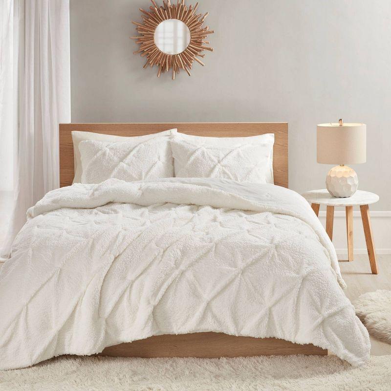 Kate Faux Shearling Down Alternative Comforter Set