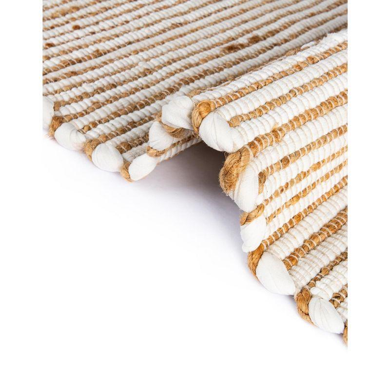Unique Loom 7' 1 x 10' 0 Chindi Jute Rectangle Area Rug