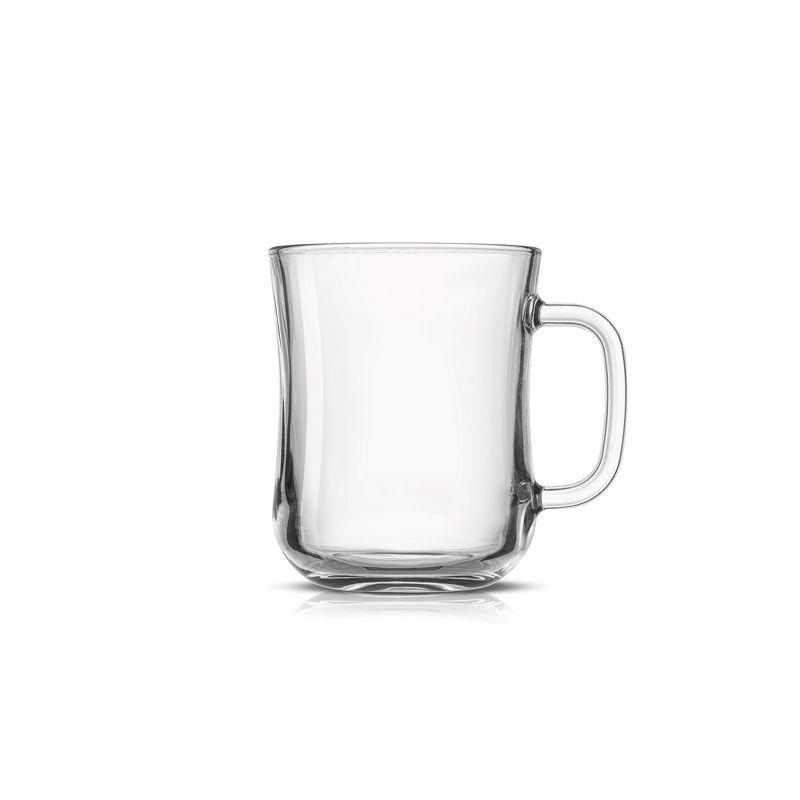 JoyJolt Diner Glass Coffee Mug with Handle, 16oz.