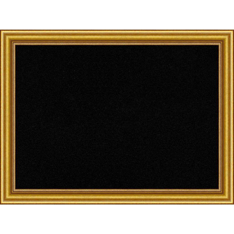 Townhouse Gold Black Wood Framed Corkboard, 32x24