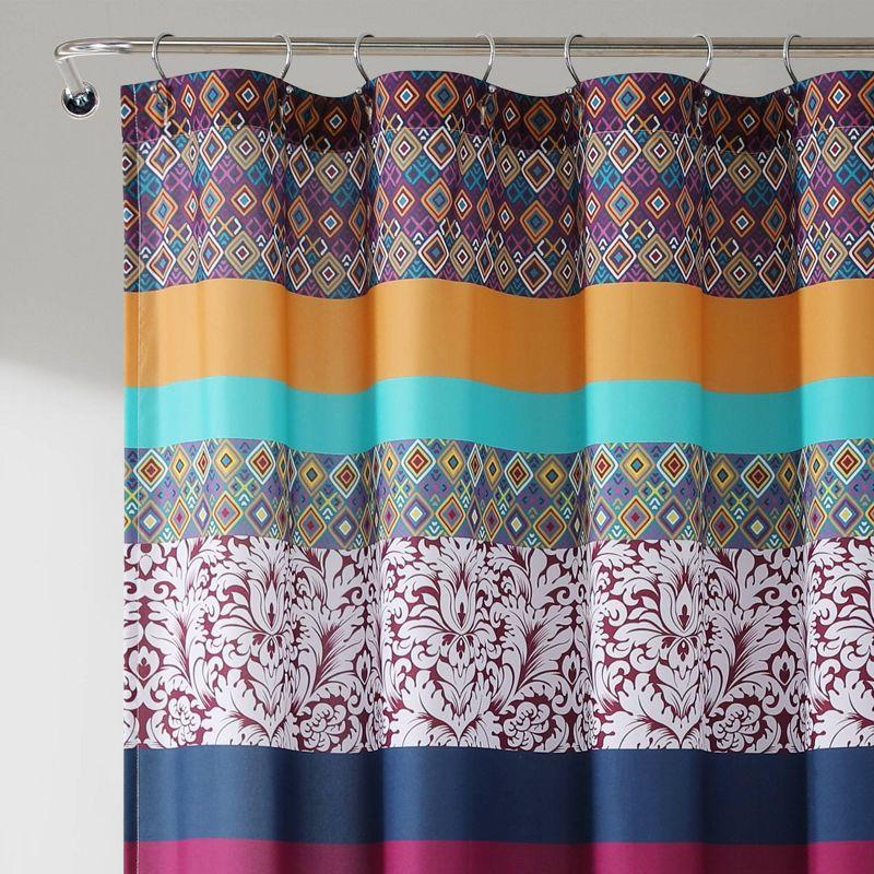 Lush Decor Boho Stripe Striped Shower Curtain