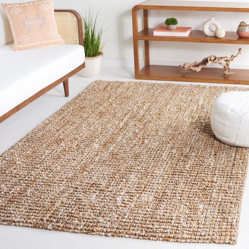 Natural Ivory Handwoven Wool Area Rug 4' x 6'