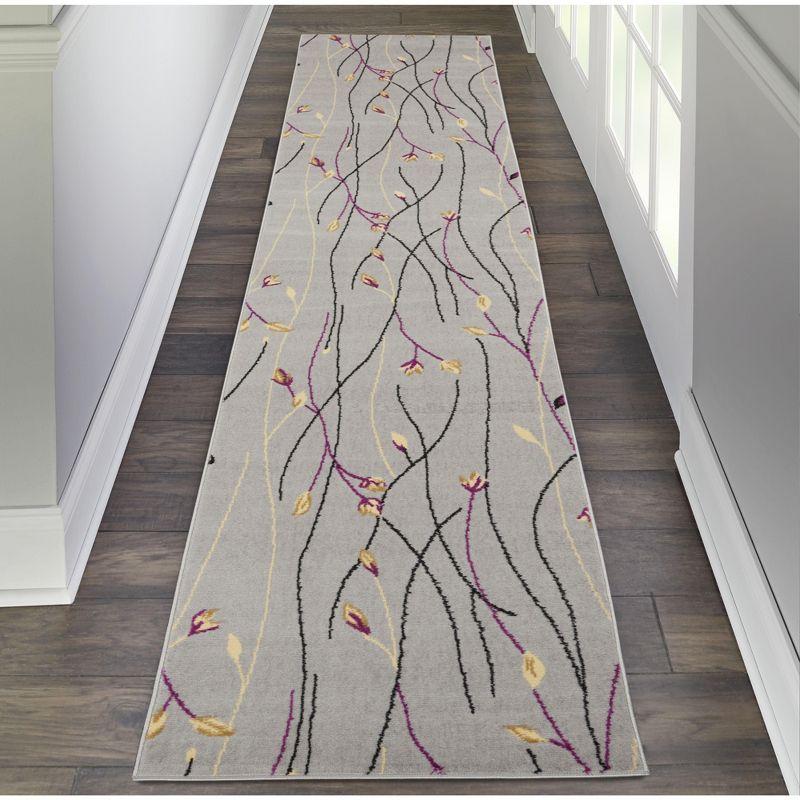 Nourison Grafix Flowing Vines and Blooms Indoor Area Rug