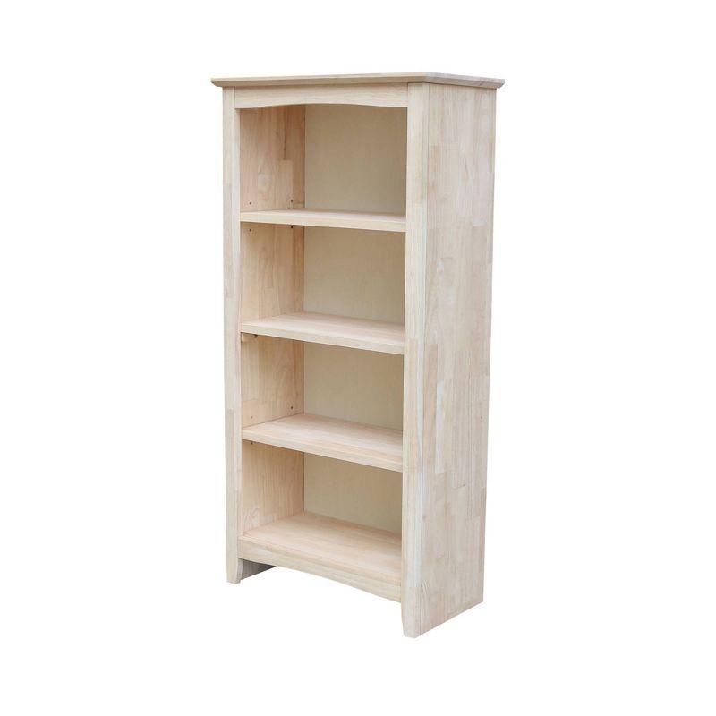 Eco-Friendly Parawood Traditional Adjustable Bookcase - 54" Brown