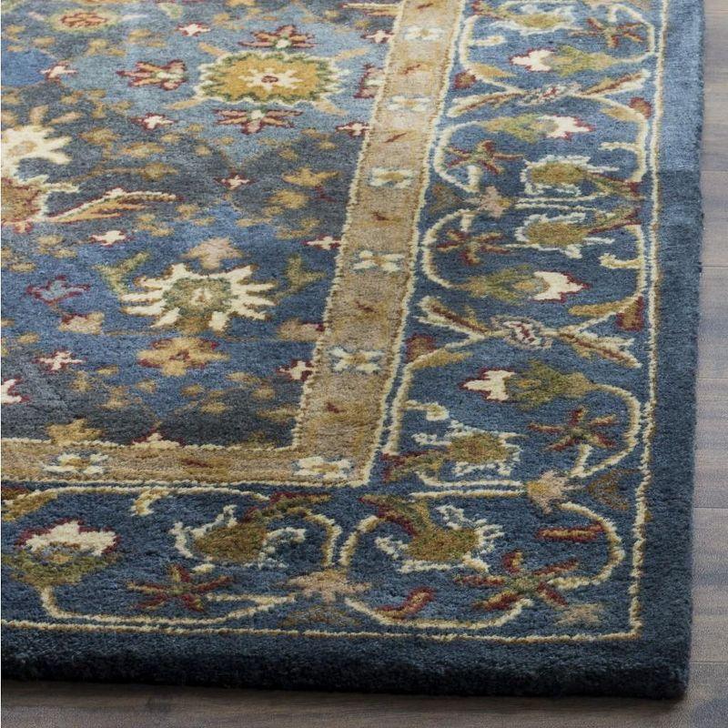 Elysian Fields Blue Hand-Tufted Wool Rectangular Rug 6' x 9'