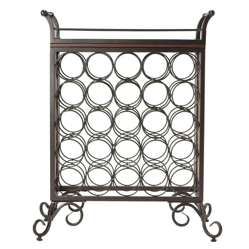 Silvano Wine Rack Metal/Antique Bronze - Winsome