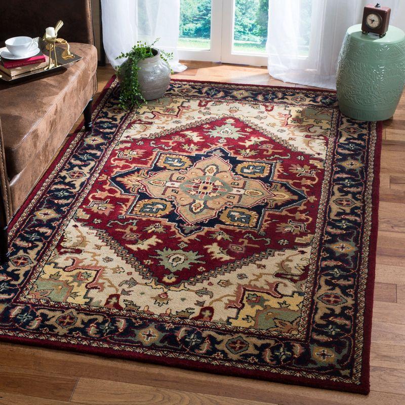 Heritage HG625 Handmade Accent Rug - 2'x3' - Red - Safavieh