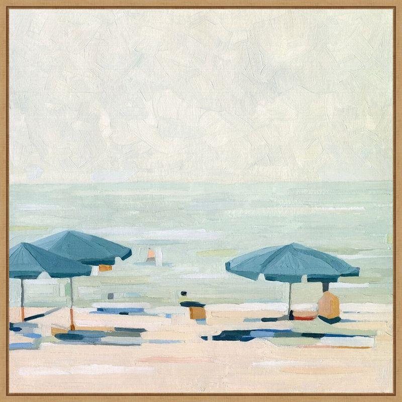 Amanti Art If Its the Beaches II by Emma Scarvey Canvas Wall Art Print Framed 22 x 22-in.