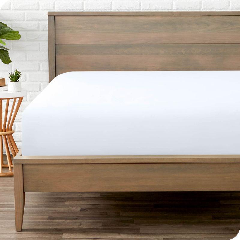 Bare Home Microfiber Fitted Sheet