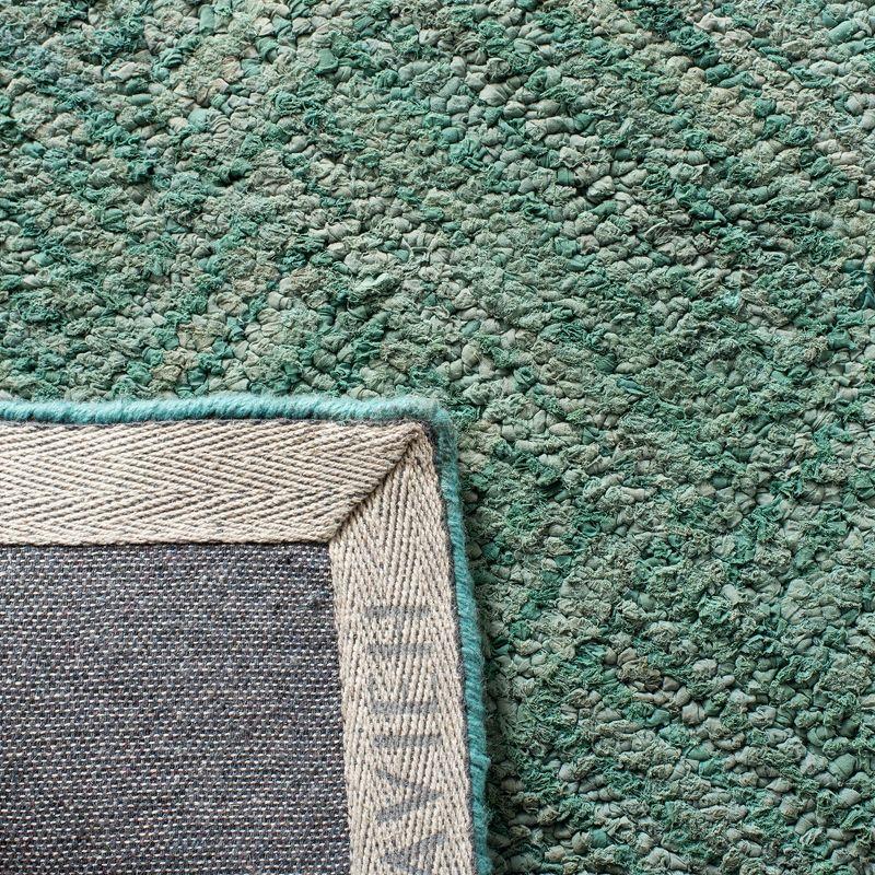 Handmade Nantucket Cotton Accent Rug 2' x 3' - Green & Multi