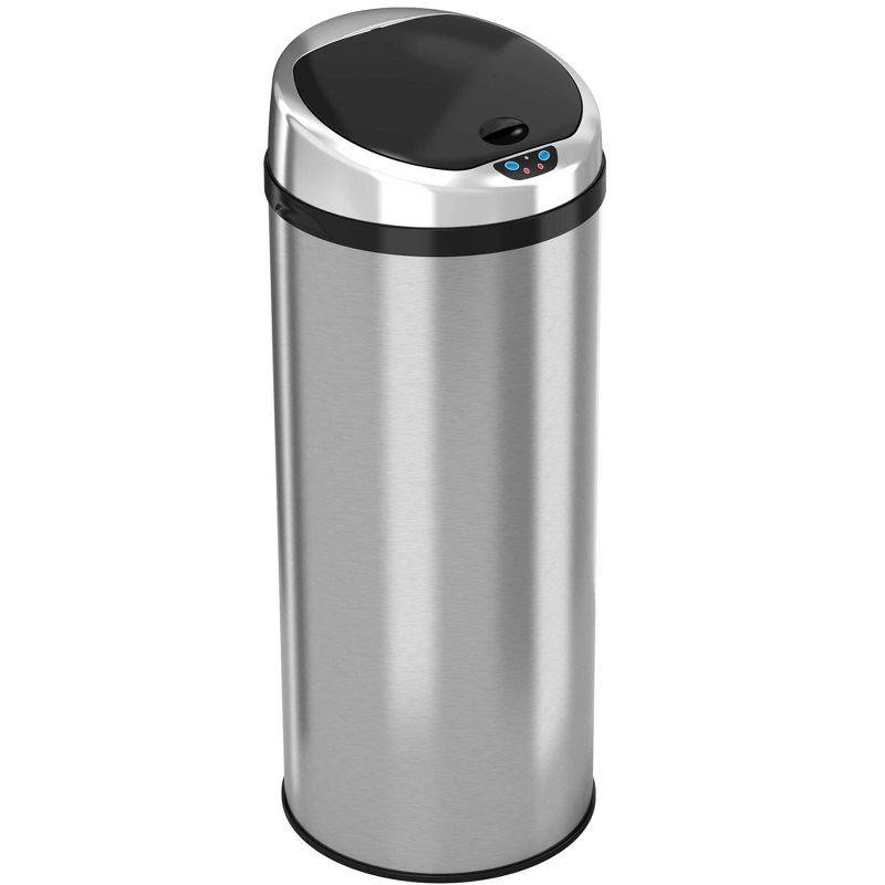 iTouchless Erlandson Stainless Steel 13 Gallon Motion Sensor Trash Can