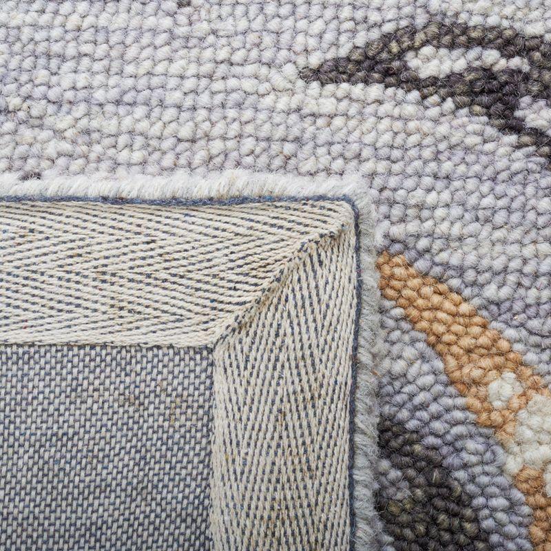 Blossom BLM275 Hand Tufted Area Rug - Grey/Yellow - 4'x6' - Safavieh.