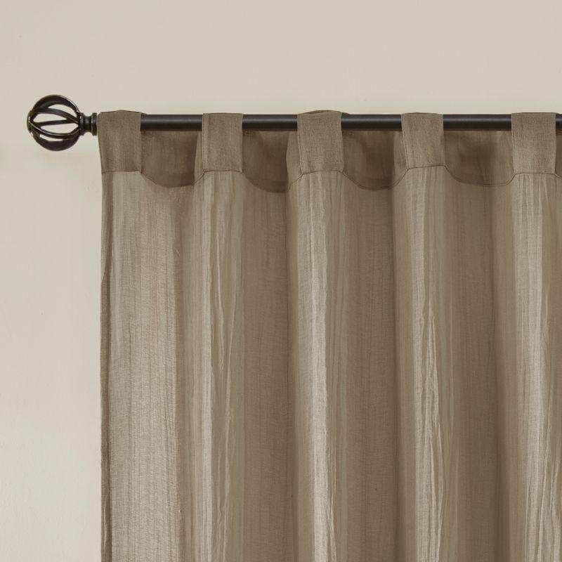Madison Park Harper Solid Crushed Curtain Panel Pair (Set of 2)