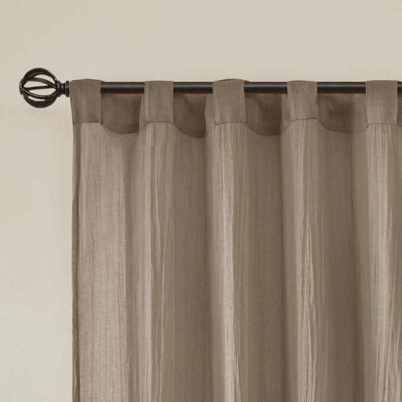 Harper Solid Crushed Curtain Panel Pair