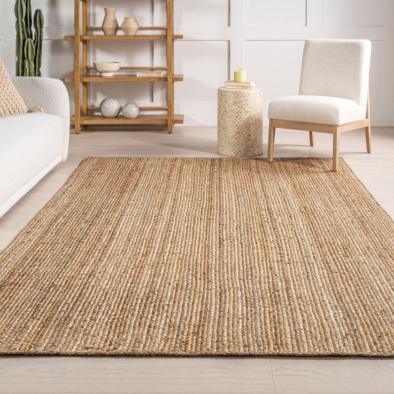 Nuloom Hand Woven Farmhouse Jute Indoor Area Rug