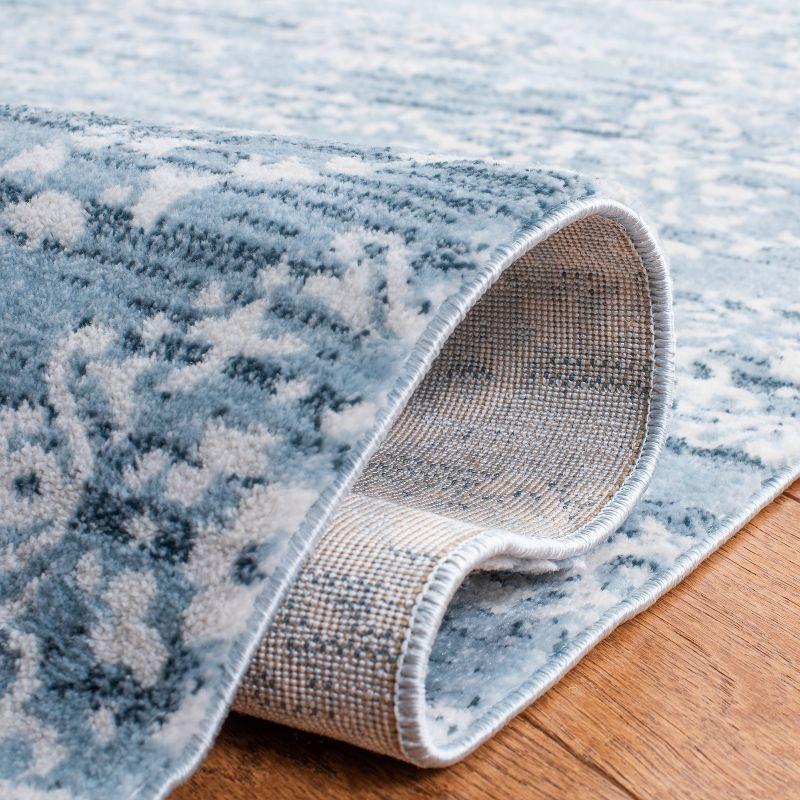Martha Stewart Isabella - MSR0953 - Indoor Power Loomed Area Rugs - Denim Blue/Ivory - 4'x6'