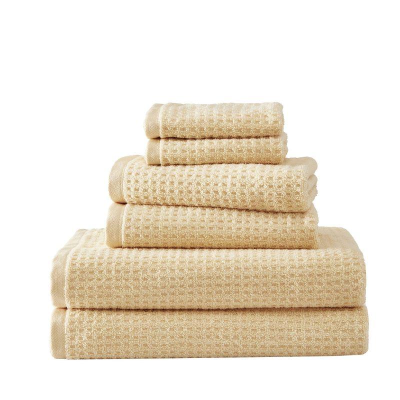 Northern Pacific Yellow Cotton 6-Piece Towel Set