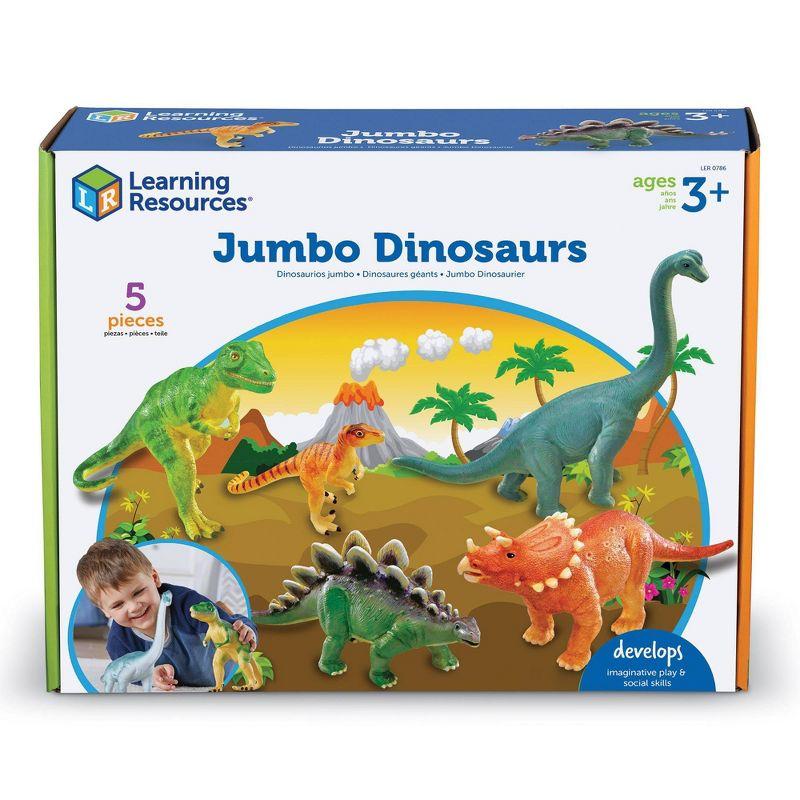 Learning Resources Jumbo Dinosaurs, Set Of 5