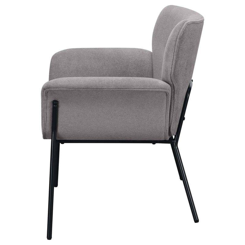 Coaster Davina Modern Upholstered Flared Arms Accent Chair Ash Gray