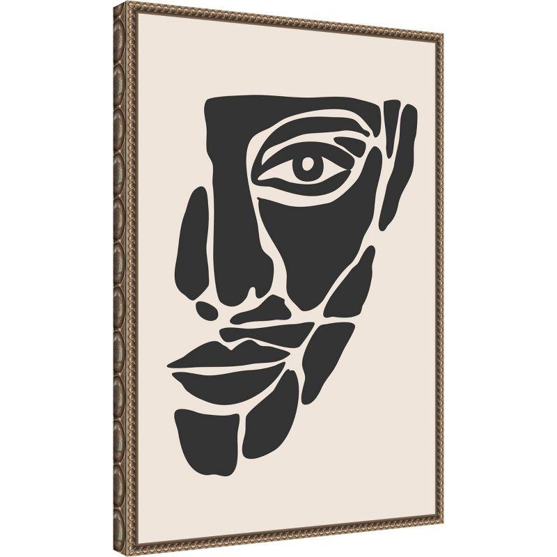 Amanti Art Abstract Face Series #2 by Jay Stanley Canvas Wall Art Print Framed 16 x 23-in.