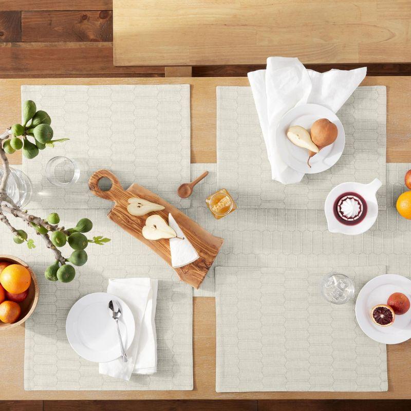 Martha Stewart Honeycomb Modern Farmhouse Table Runner