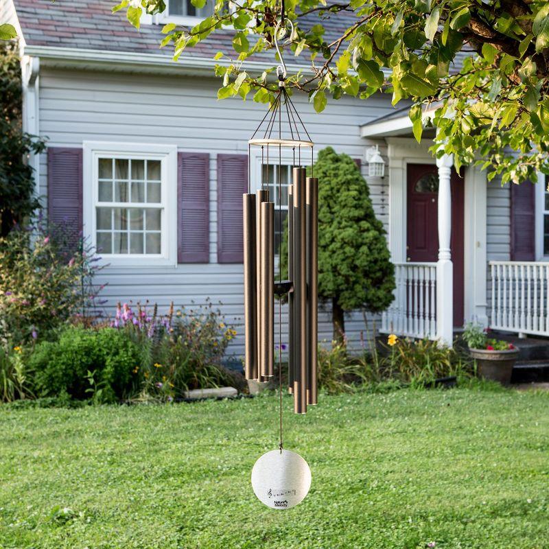 Forest Green 42" Aluminum Outdoor Wind Chimes with 6 Tubes