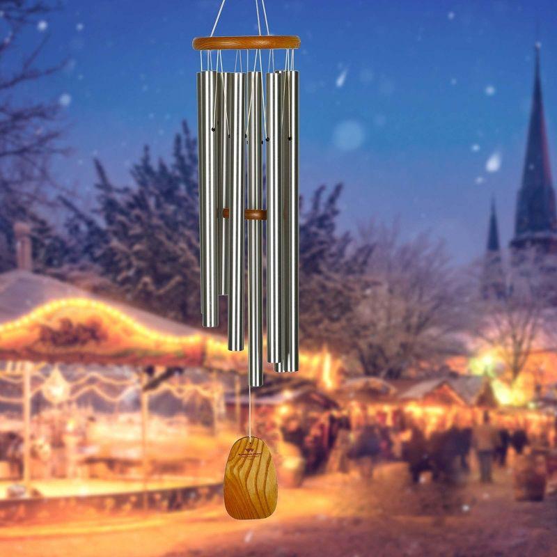 Silver and Cherry Wood Gregorian Tenor Wind Chime