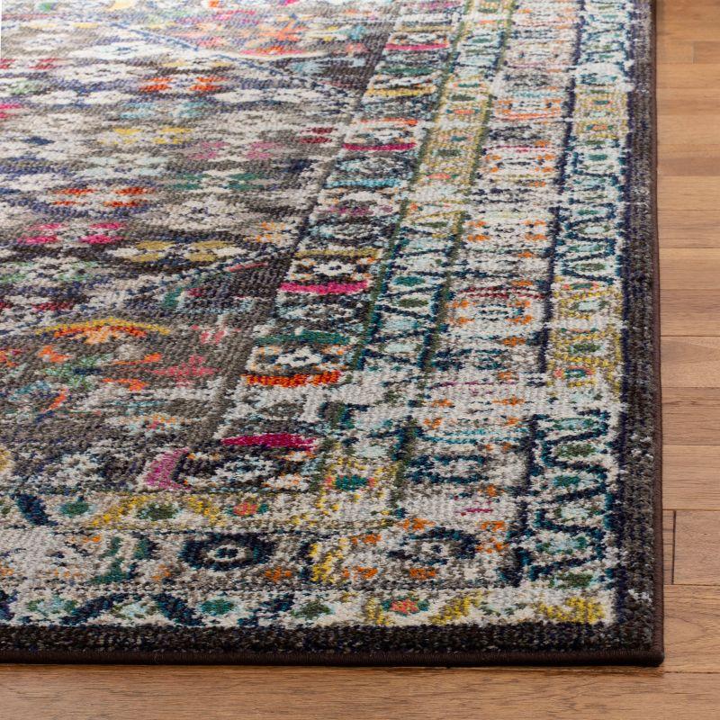 Monaco MNC255 Power Loomed Area Rug - Brown/Grey - 6'7"x6'7" - Safavieh.