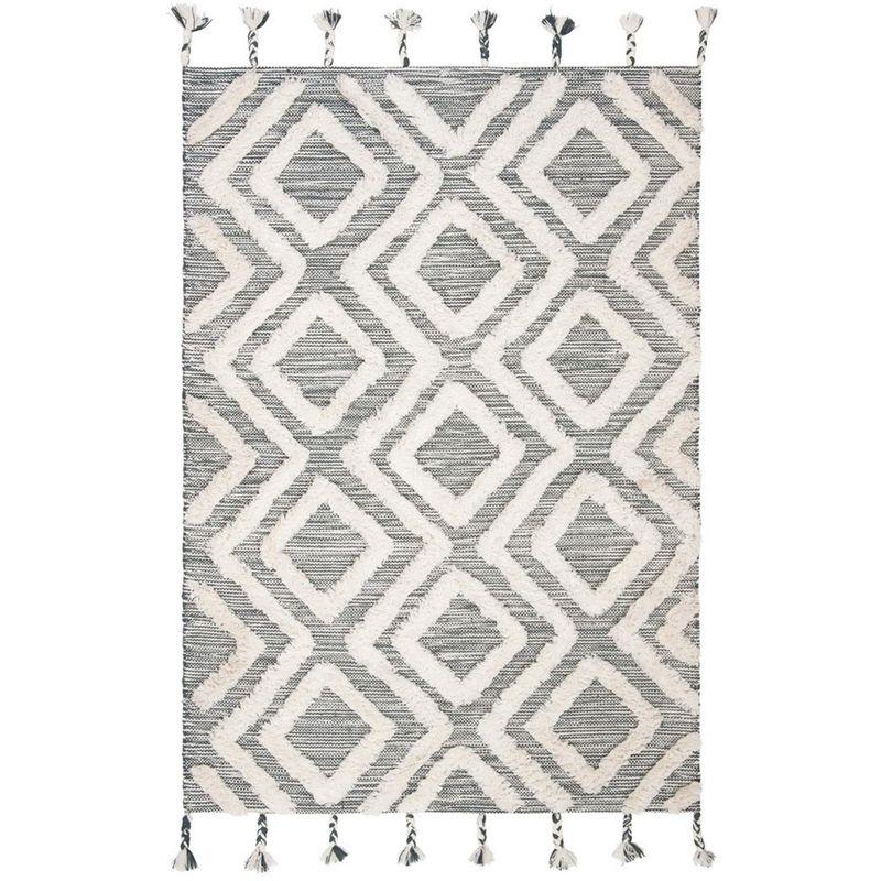 Kenya KNY331 Hand Tufted Area Rug - Teal/Ivory - 3'x5' - Safavieh.