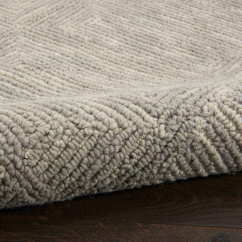 Nourison Vail Contemporary Indoor Area Rug Grey 5'3" x 7'3"