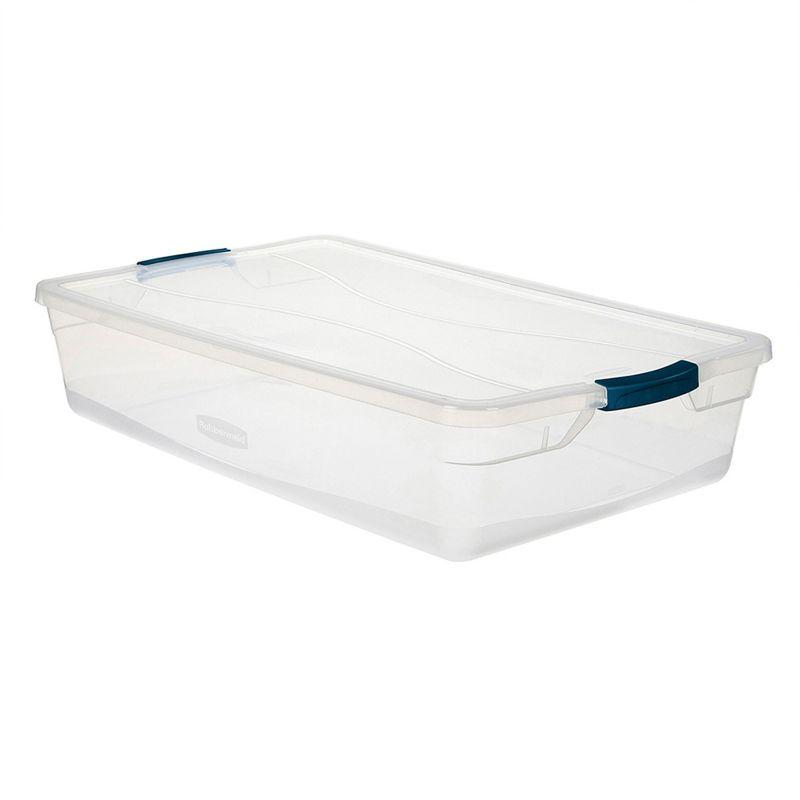 BEACHWATER POOL & SPA, LLC Rubbermaid Cleverstore Clear Storage Bins with Lids