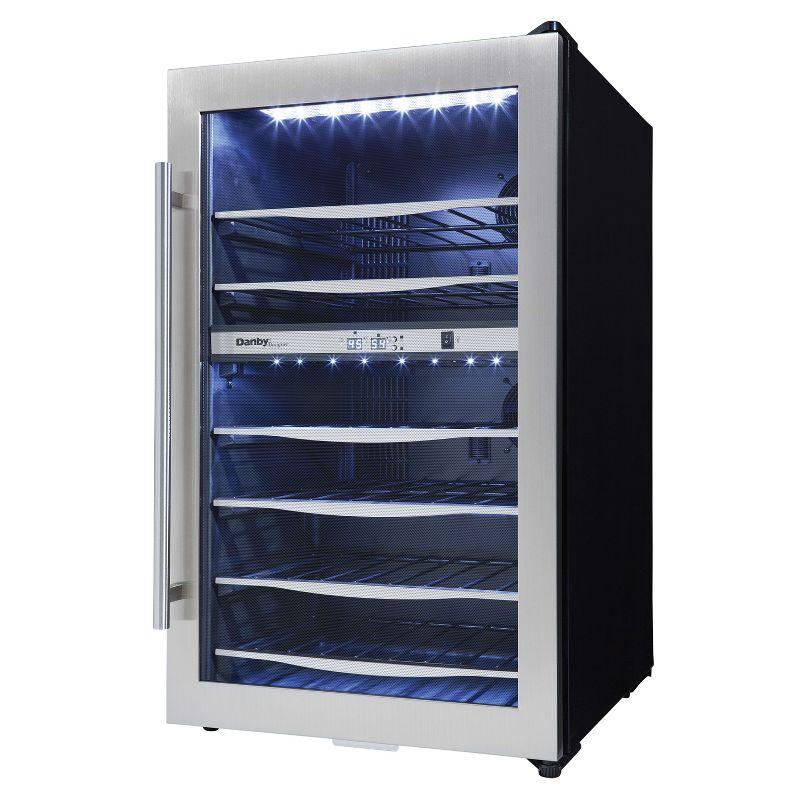 Danby DWC040A3BSSDD 38 Bottle Free-Standing Wine Cooler in Stainless Steel