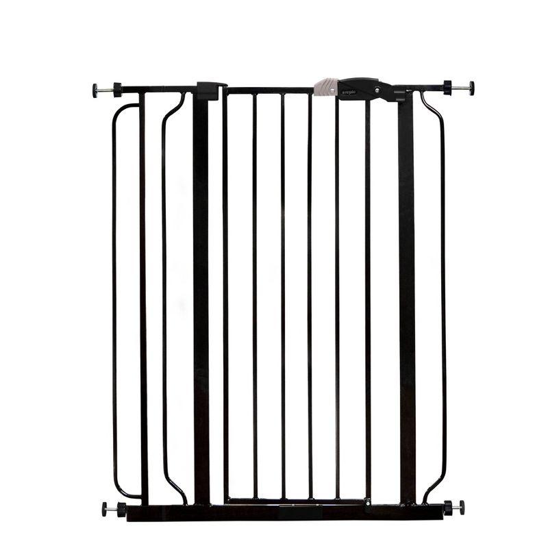 Regalo Extra Tall Easy Step Metal Walk Through Baby Gate - Black