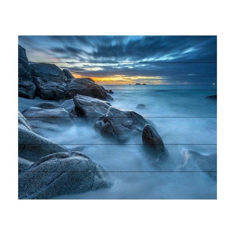 Trademark Fine Art -Mathieu Rivrin 'Blue Hour for a Blue Ocean' Canvas Art