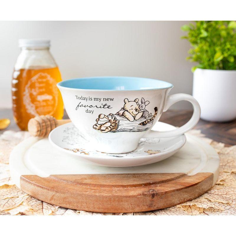 Winnie the Pooh Ceramic Teacup and Saucer Set