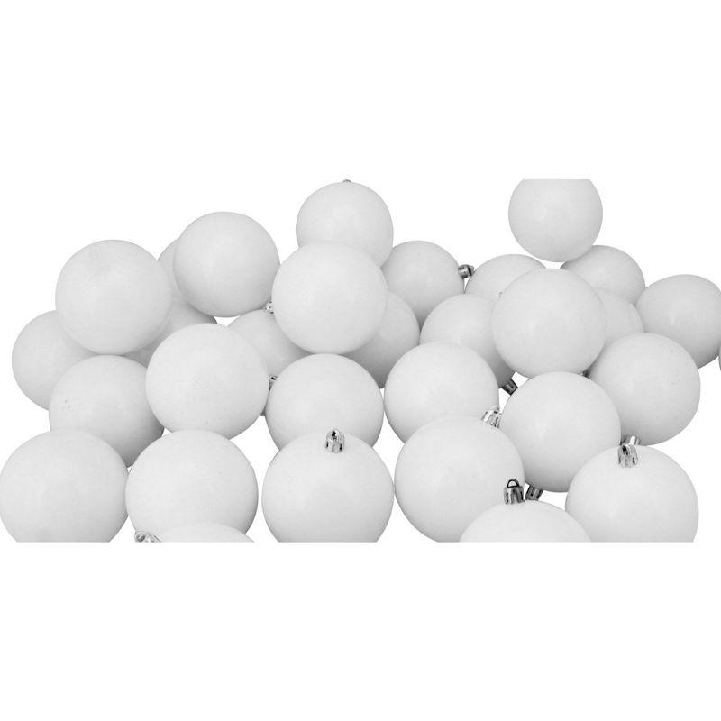 Northlight 32ct Shatterproof Shiny Christmas Ball Ornament Set 3.25" - White